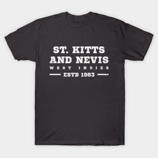 St Kitts and Nevis Estb 1983 West Indies T-Shirt